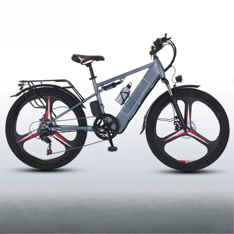 26-inch electric bicycle, 400W motor, 48V 30AH battery, adult ebike, multiple colors available, fashionable electric bike