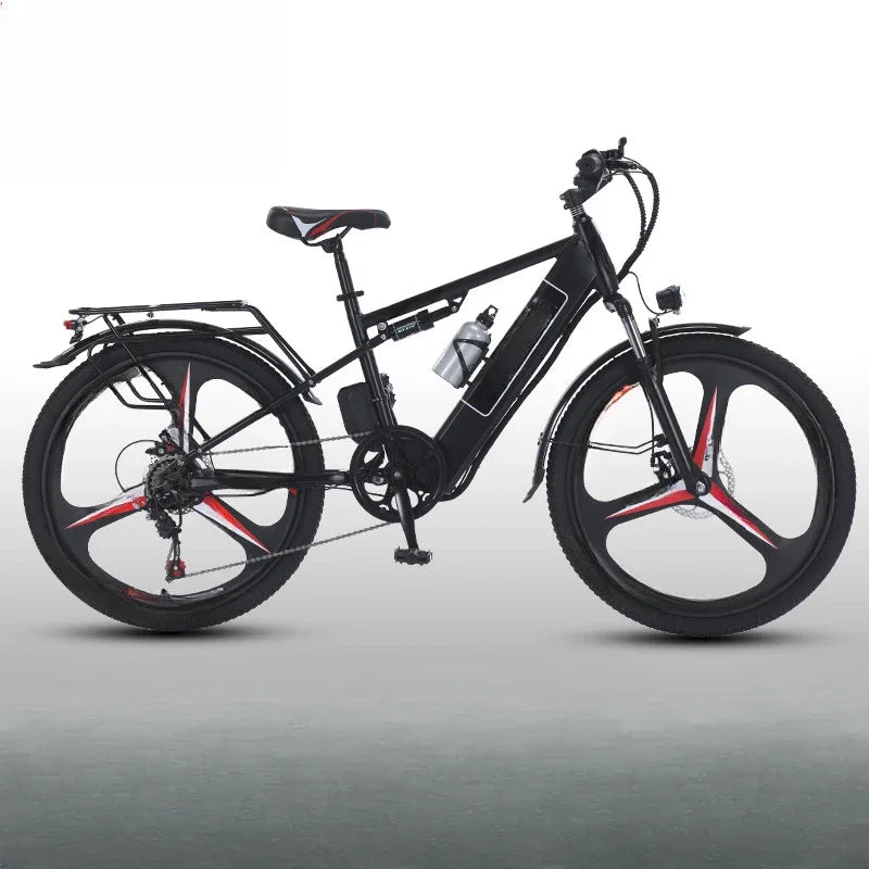 26-inch electric bicycle, 400W motor, 48V 30AH battery, adult ebike, multiple colors available, fashionable electric bike