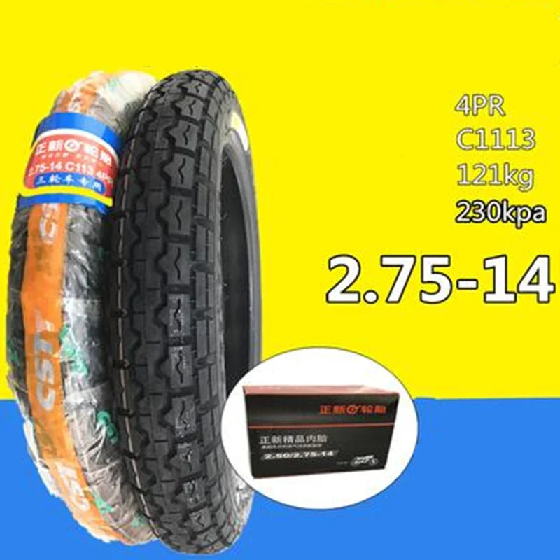 2.75-14 CST Electric Bicycle Tires 2.75-14 Electric Cycle Tyre For E-BIKE C1113 C6004 4pr 6pr Motorcycle Electric Tricycle Tube