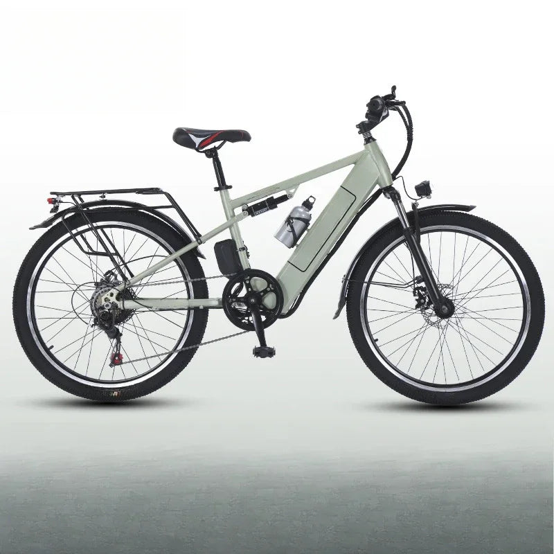 26-inch electric bicycle, 400W motor, 48V 30AH battery, adult ebike, multiple colors available, fashionable electric bike