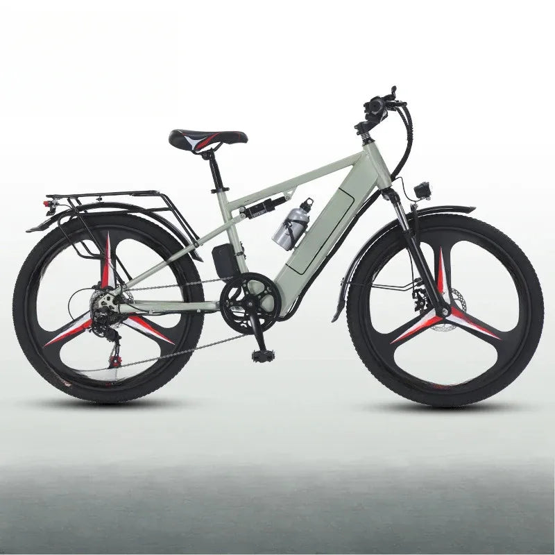 26-inch electric bicycle, 400W motor, 48V 30AH battery, adult ebike, multiple colors available, fashionable electric bike