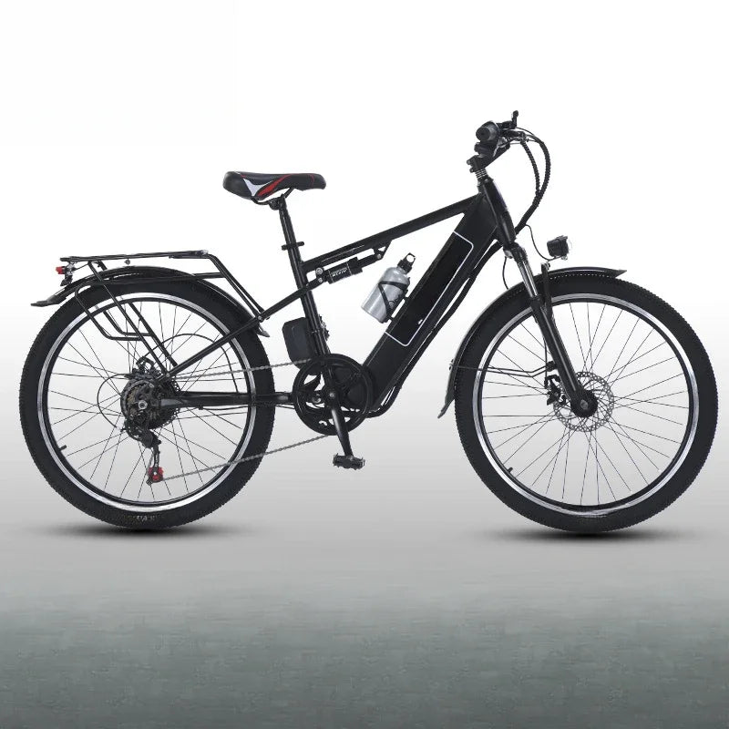 26-inch electric bicycle, 400W motor, 48V 30AH battery, adult ebike, multiple colors available, fashionable electric bike