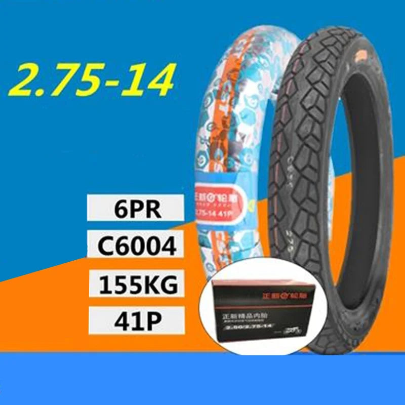 2.75-14 CST Electric Bicycle Tires 2.75-14 Electric Cycle Tyre For E-BIKE C1113 C6004 4pr 6pr Motorcycle Electric Tricycle Tube