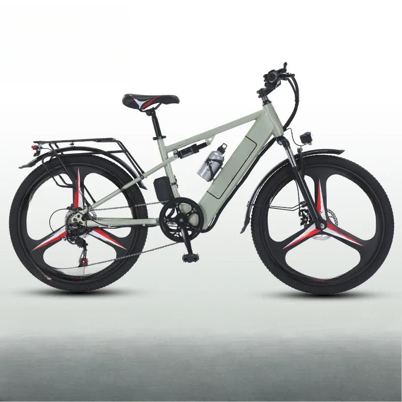 26-inch electric bicycle, 400W motor, 48V 30AH battery, adult ebike, multiple colors available, fashionable electric bike