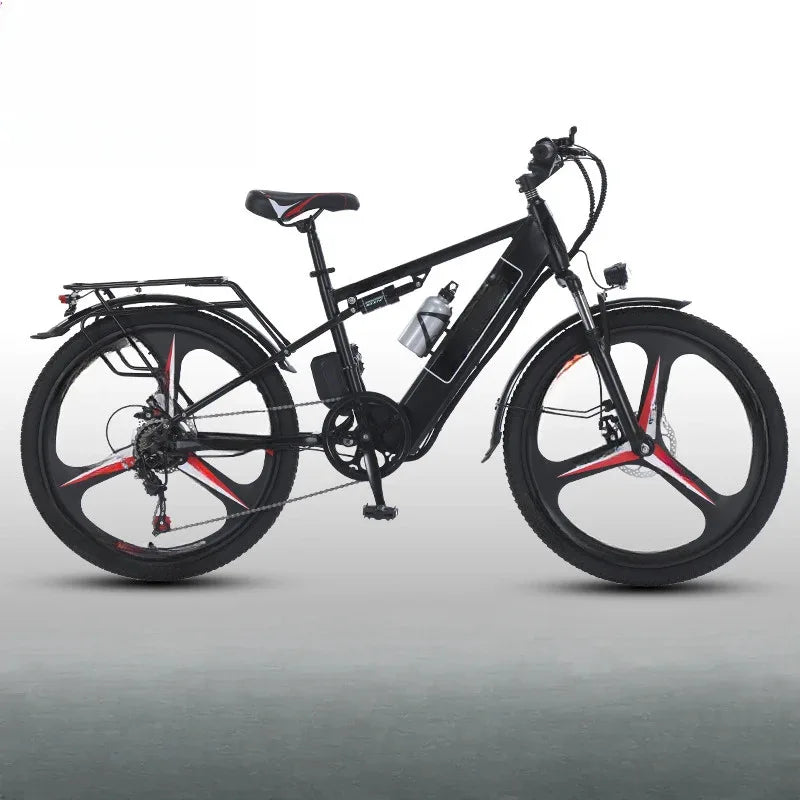 26-inch electric bicycle, 400W motor, 48V 30AH battery, adult ebike, multiple colors available, fashionable electric bike